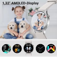 Fitpolo Okosóra 1.32" AMOLED Kijelző, 110+ Sportmód, Pulzusmérő, SpO2, Alvásmonitor, iOS/Android 6