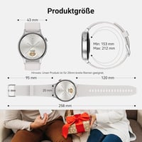 Fitpolo Okosóra 1.32" AMOLED Kijelző, 110+ Sportmód, Pulzusmérő, SpO2, Alvásmonitor, iOS/Android 8