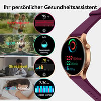 Fitpolo Okosóra Női Kerek 1.32" AMOLED Kijelző 110+ Sportmód Pulzusmérő SpO2 Alvásmonitor 4