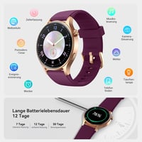 Fitpolo Okosóra Női Kerek 1.32" AMOLED Kijelző 110+ Sportmód Pulzusmérő SpO2 Alvásmonitor 7