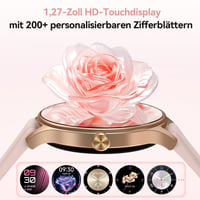 Inteligentné hodinky Fitpolo pre ženy s AMOLED displejom, Bluetooth hovormi, AI hlasovým asistentom, 120+ športovými režimami, vodotesnosťou IP68, meraním SpO2, krokomerom a sledovaním spánku 2