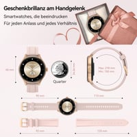 Inteligentné hodinky Fitpolo pre ženy s AMOLED displejom, Bluetooth hovormi, AI hlasovým asistentom, 120+ športovými režimami, vodotesnosťou IP68, meraním SpO2, krokomerom a sledovaním spánku 7