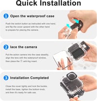 FitStill vízálló búvártok DJI Osmo Nano-hoz - 50 m mélységig, páramentesítővel, gyorskioldóval 8
