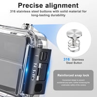 FitStill vízálló búvártok DJI Osmo Nano-hoz - 50 m mélységig, páramentesítővel, gyorskioldóval 5