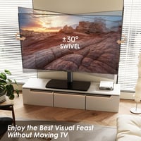FITUEYES Univerzális TV Állvány 43-85 Colos Lapos és Ívelt TV-khez, 50 kg Teherbírás, Forgatható, Állítható Magasság, VESA 600x400 5