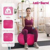 Fitvids 90g teherbírású tornalabda törésálló csúszásgátló felület gyors pumpával erősítő gyakorlatokhoz 4