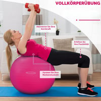 Fitvids 90g teherbírású tornalabda törésálló csúszásgátló felület gyors pumpával erősítő gyakorlatokhoz 3