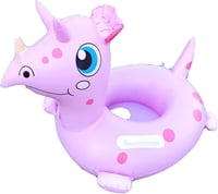 FiveMileBro Felfújható Úszógumi Babáknak 6-48 Hónapos Korig - Dinosaur (Pink) 1
