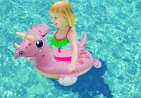 FiveMileBro Felfújható Úszógumi Babáknak 6-48 Hónapos Korig - Dinosaur (Pink) 7