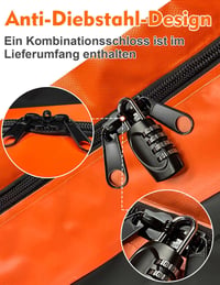 FIVKLEMNZ vízálló tetőcsomagtartó táska roof box 15 köbláb autó tet 3
