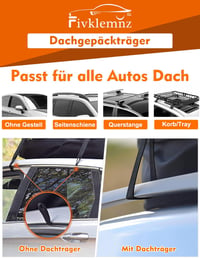 FIVKLEMNZ vízálló tetőcsomagtartó táska roof box 15 köbláb autó tet 4