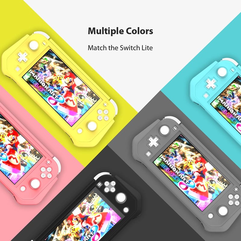 FIWWAT Nintendo Switch Lite védőtok kék, képernyővédővel és kézfogással - Für Nintendo Switch Lite 2019, Blue