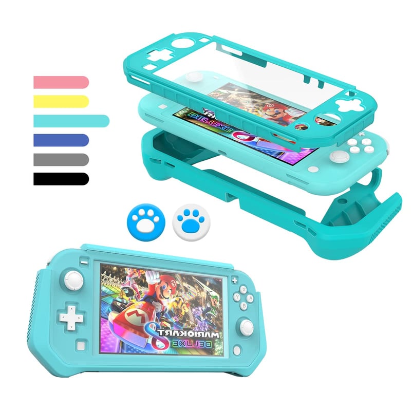 FIWWAT Nintendo Switch Lite védőtok kék, képernyővédővel és kézfogással - Für Nintendo Switch Lite 2019, Blue