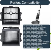 Fixbetter 4 db HEPA szűrő Tineco FLOOR ONE Stretch S6 S7 porszívóhoz 2