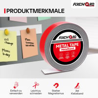 FIXCHORD Öntapadós Fémszalag 3m x 35mm Tonies és Mágneshez 2