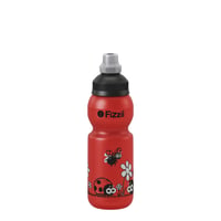 Sticlă pentru copii Fizzii 330 ml cu model de buburuză, pentru băuturi carbogazoase, sticlă de băut din plastic, etanșă, lavabilă în mașina de spălat vase 1