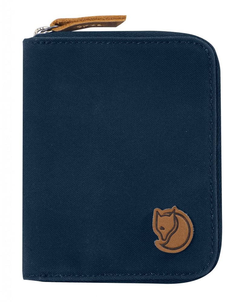 Peňaženka na zips Fjällräven Övik – Námornícka modrá, 12 x 10 x 1 cm