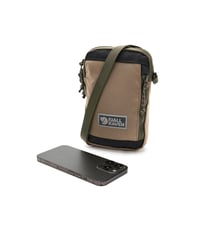 Unisex taška cez rameno Fjällräven Vardag Pocket – zelená/hlinito-hnedá, s nastaviteľným popruhom (70 – 138 cm) 5
