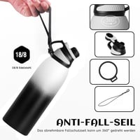 Termos din oțel inoxidabil Fjbottle cu capac magnetic - 400ml/600ml/800ml/1L/1,5L - Bidon izolat fără BPA pentru copii și sportivi 3