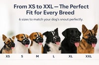 Botniță din silicon Flamingo Benzo XL pentru câini de talie mare - reglabilă, moale, confortabilă - pentru dresaj, plimbări și vizite la veterinar 6