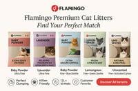 Flamingo hrudkujúca podstielka pre mačky – extra jemnozrnná, s uhlíkovými granulami, bez vône – 12 kg – kanadská prírodná podstielka – pre jednu alebo viac mačiek 2
