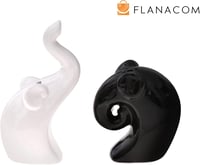 Flanacom Porcelán Só és Bors Szóró Elefánt Pár - Vicces Fűszertartó Ajándék 7