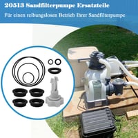 Náhradné diely pre pieskovú filtráciu Flanliy k bazénom Intex, 25013 sada tesnení, 12-dielna súprava náhradných dielov, 1 odvzdušňovací ventil a 11 O-krúžkov 5