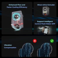 Flashforge Adventurer 5M 3D nyomtató automatikus szintezéssel és gyors nozzle cserével 6