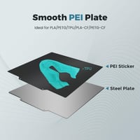 FLASHFORGE Adventurer 5M Pro mágneses PEI nyomtatólap - PLA/TPU/PETG nyomtatáshoz 3