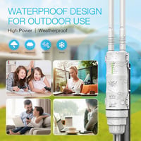 FLASHOWL AC600 Kültéri WiFi Jelismétlő - Vízálló Jelerősítő Dual-Band 2.4G/5GHz Antennával, 600Mbps Adatátvitel, Gigabit Ethernet Porttal 2