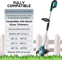 Flaveano AdvancedGrassCut36 Fűkasza Cséve 6db + 2 Fedél - 6 Spulen + 2 Deckel 3