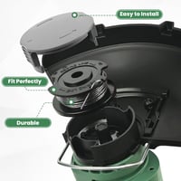 Flaveano Bosch EasyGrassCut Strimmer vágófej 6 tekercs és 2 fedél - 6 Spulen + 2 Deckel 4