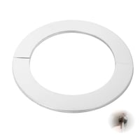 Fledart Kaminrozetta 120 mm, nehrdzavejúca oceľ, krbová rozeta 125 x 175 x 5 mm, žiaruvzdorná pre kotol, 1 ks 1