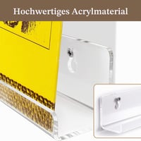 Flewdart nástenný držiak na vinylové platne, priehľadná akrylová polica, balenie 6 ks, sada na montáž na stenu 7