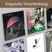 Flewdart nástenný držiak na vinylové platne, priehľadná akrylová polica, balenie 6 ks, sada na montáž na stenu 3
