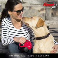 Lăsă flexibilă pentru câini flexi Classic M, 8 m, șnur, albastru, până la 20 kg 6