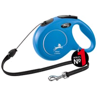 Lăsă flexibilă pentru câini flexi Classic M, 8 m, șnur, albastru, până la 20 kg 1