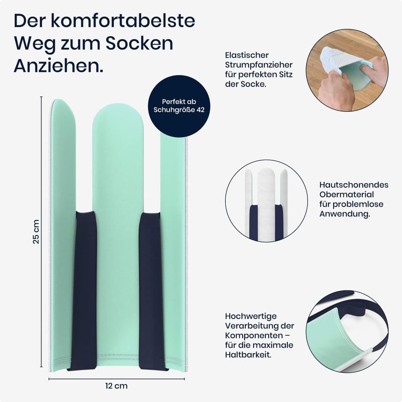 flexilife Zokni Felhúzó Segédeszköz - Prémium Minőségű Öltözködési Segítség Csípőműtét Után, Időseknek, Várandós Nőknek és Mozgáskorlátozott