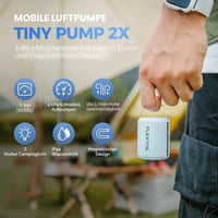 FLEXTAILGEAR elektromos hordozhato minipumpa USB tolto, újratolthető levegőfeltöltő es leeresztő légmatracokhoz úszógumikhoz vákuumtasakokho 2