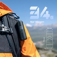 FLEXTAILGEAR Zero Pump Hordozható Elektromos Légpumpa Akkumulátorral, 6 Fúvókával Felfújáshoz és Leeresztéshez Matracokhoz 5