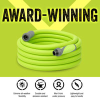 Záhradná hadica Flexzilla ZillaGreen HFZG510YWS-E s otočnou rukoväťou, 1,6 cm x 3 m, ľahká, odolná, bezpečná pre pitnú vodu 2