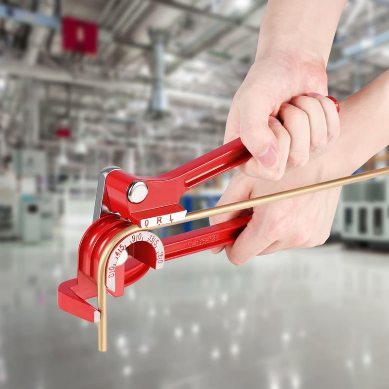 Flexzion Csőhajlító Eszköz - 3 Méretű (1/4", 5/16", 3/8") Kézi Csőhajlító Réz, Alumínium és Fém Csövekhez, 180 Fokos, Erős Alumínium Ötvözet
