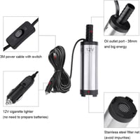 Flintronic 12V 38mm Olajszivattyú Dízel Üzemanyag Víz Szállító Szivattyú Autóhoz 3