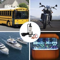 Flintronic 12V Merülő Üzemanyag- és Vízszivattyú 38mm Autó Lakóautó Hajó 7