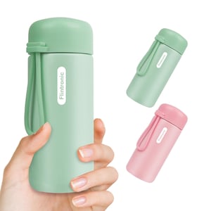 flintronic Termos 150ml, Sticlă de Vid din Oțel Inoxidabil, Verde