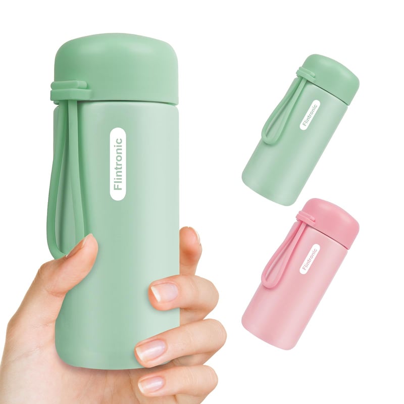 flintronic 150ml Termikus Kulacs Rozsdamentes Acél Vákuum Palack Zöld