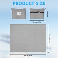 flintronic 2 az 1-ben utazópárna takaró szett 155x130cm szürke 2