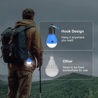 Flintronic 5 darabos LED kemping lámpa szett karabinerrel vízálló 8
