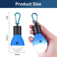 Flintronic 5 darabos LED kemping lámpa szett karabinerrel vízálló 2