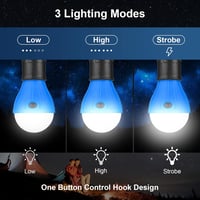 Flintronic 5 darabos LED kemping lámpa szett karabinerrel vízálló 5